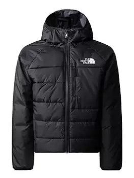 Image of Boys, The North Face Older Boy Reversible Perrito Jacket - Black, Size XL=15-16 Years