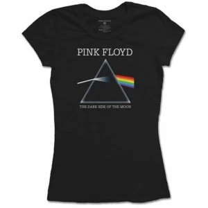 image of Pink Floyd Dark Side of the Moon Refract Womens Medium T-Shirt - Black