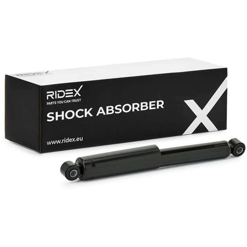 Image of RIDEX 854S1031 Shock absorber Rear Axle, Gas Pressure, Twin-Tube, Telescopic Shock Absorber, Bottom eye Shock Absorber (854)