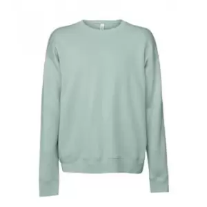 image of Bella + Canvas Adults Unisex Drop Shoulder Sweatshirt (S) (Dusty Blue)