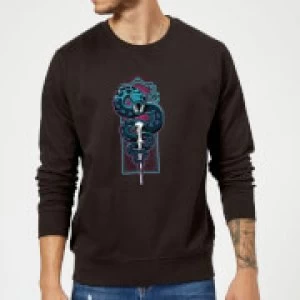 Image of Harry Potter Nagini Neon Sweatshirt - Black