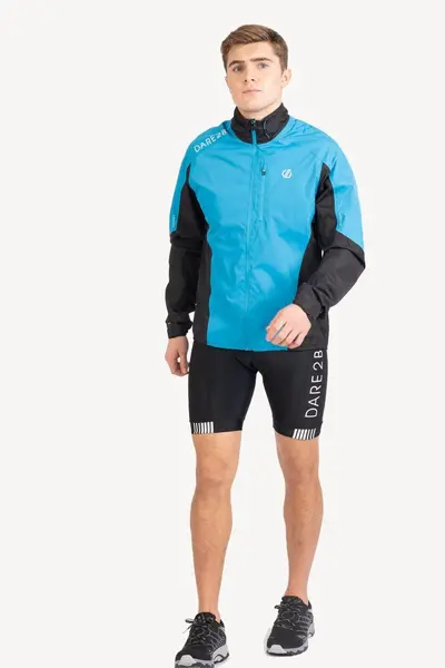 Image of Dare 2b 'Mediant' Waterproof Cycling Jacket Light Blue
