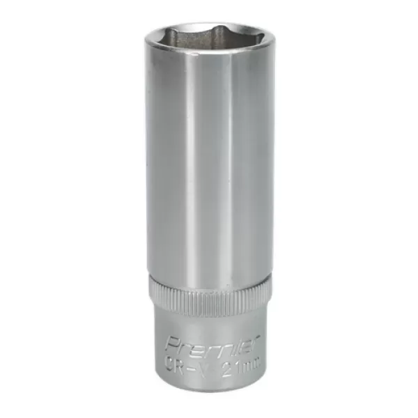 Image of Genuine SEALEY S1221D WallDrive® Socket 21mm Deep 1/2Sq Drive