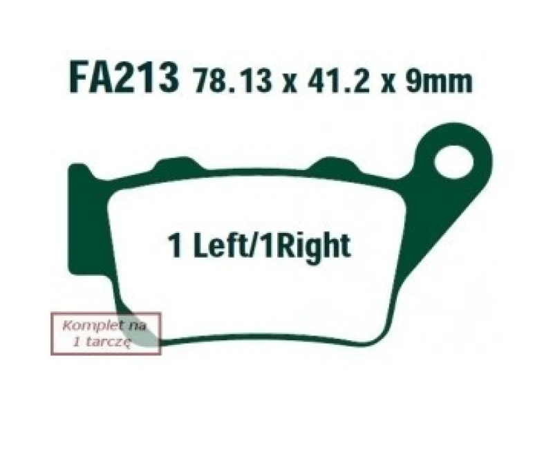 Image of EBC Brakes Brake pad set EBC Brakes SFA213