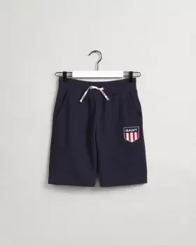 Image of GANT Teens Teens Retro Shield Shorts (146/152) Blue