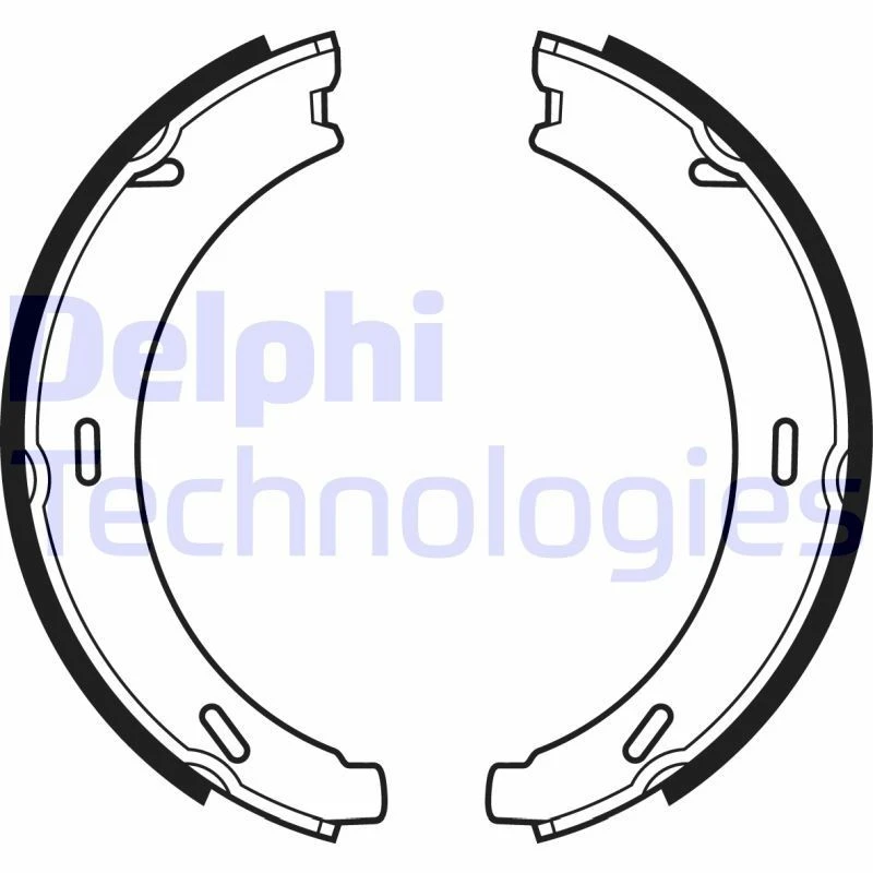 Image of DELPHI Handbrake shoes DELPHI LS1958
