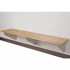 Image of Slingsby Classic Aero Bench 2000 x 450Mm 3 Brackets - Silver