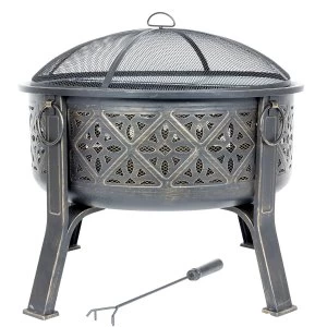 Image of La Hacienda Moresque Firepit - Bronze Effect