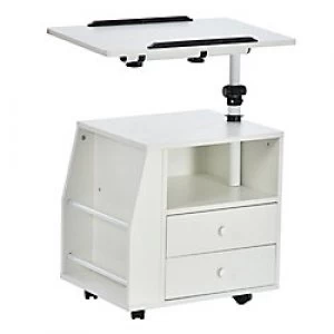 Image of HOMCOM Sofa Table White 680 mm x 155mm x 510 mm