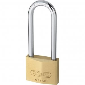 Image of Abus 65 Series Compact Brass Padlock 50mm Extra Long