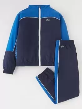 Image of Boys' Lacoste SPORT Colour-block Tracksuit Size 12 yrs Navy Blue / Blue
