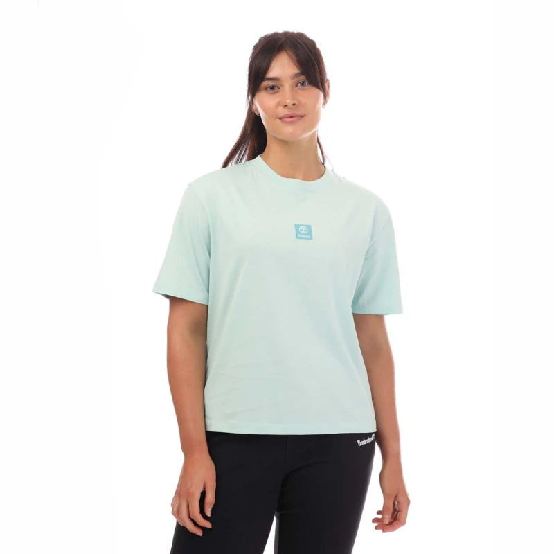 Image of Timberland Stack Logo T-Shirt - Blue Blue 12