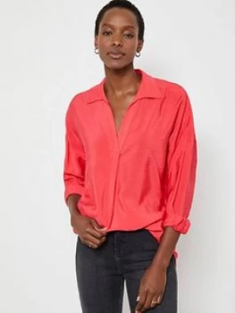 Image of Mint Velvet Throw On Shirt - Pink