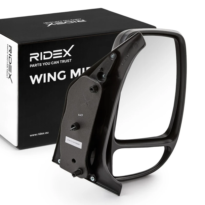 Image of RIDEX 50O0263 Wing mirror Right, black, Short mirror arm Outside Mirror (50)