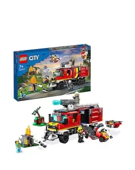 image of LEGO City Fire Command Unit Set with Fir