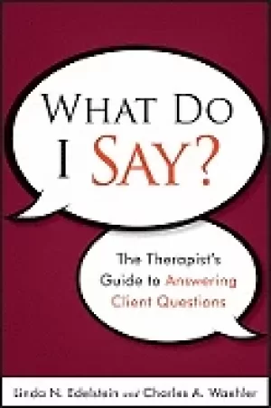 Image of what do i say the therapists guide to answering client questions