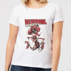 Image of Marvel Deadpool Family Corps Womens T-Shirt - White - 3XL