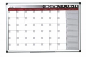 Image of Bi-Office Magnetic Month Planner 900x600mm GA0336170