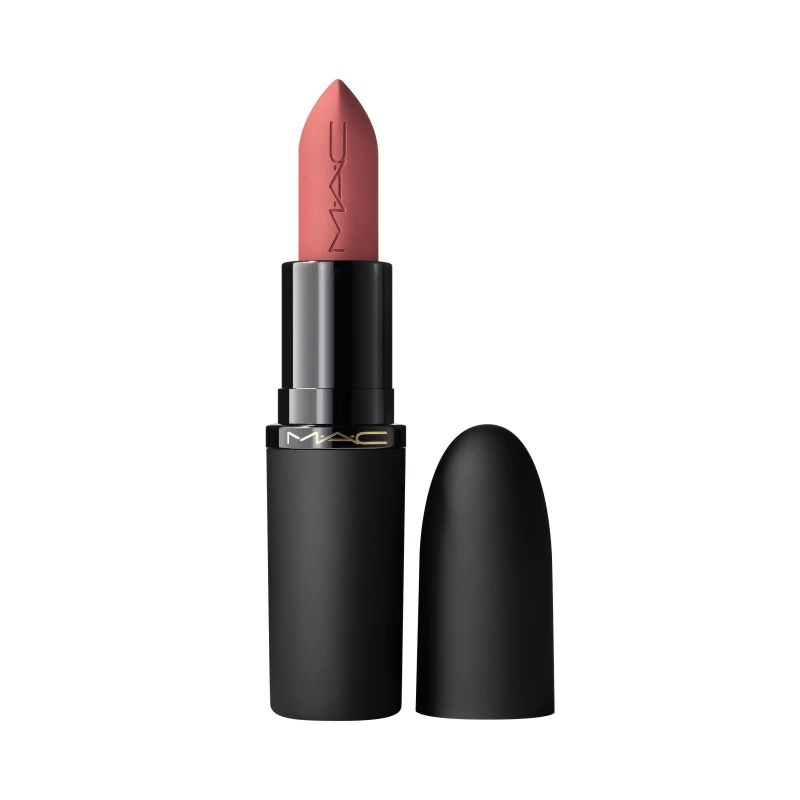 Image of Mac Powder Kiss Hazy Matte Lipstick - Brick Through Stay Curious female 3.5