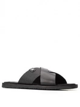 image of Base London Leo Sandal - Black, Size 10, Men