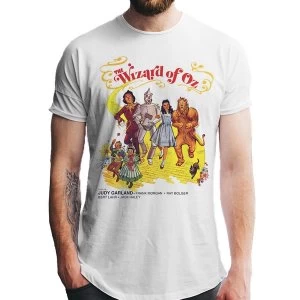 Image of Wizard Of Oz - Unisex Small Poster T-Shirt (White)