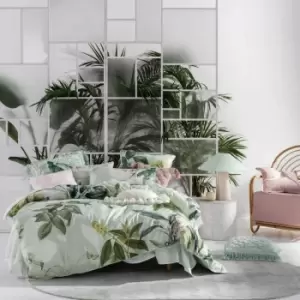 Image of Linen House Glasshouse Super King Duvet Cover Set Cotton Multi