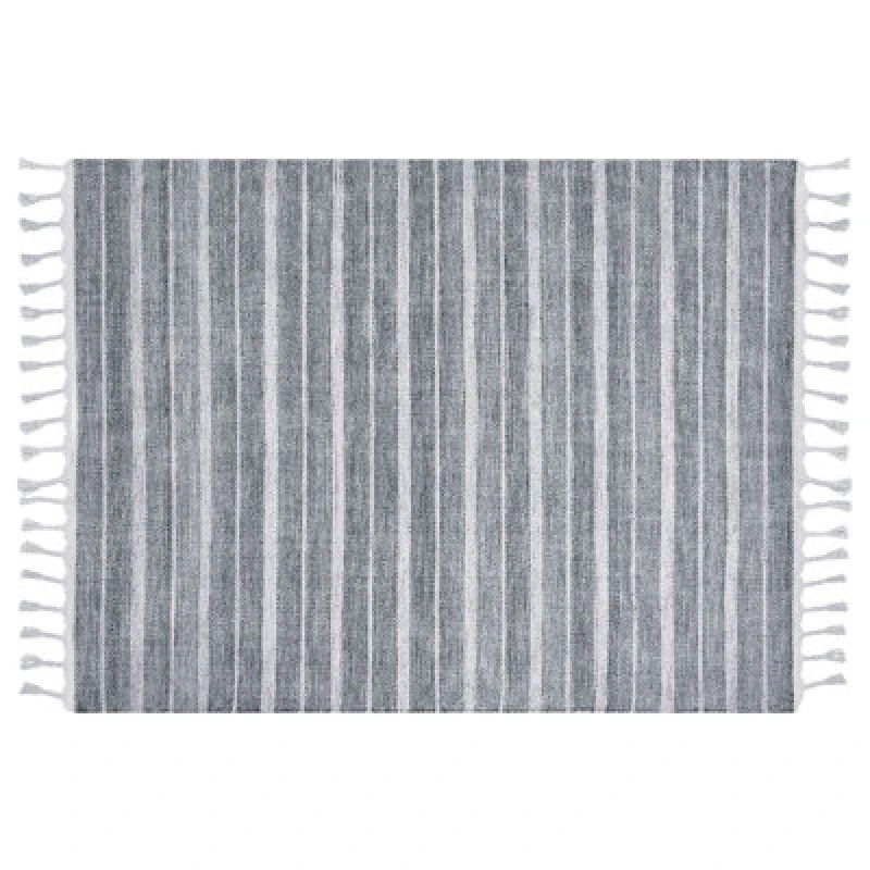 Image of Beliani Rug Bademli Light Grey 140 X 200 Cm
