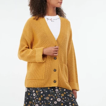 Barbour Womens Ferryside Knit Cardigan - Mustard - UK 12