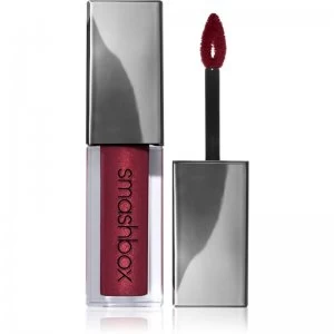 Image of Smashbox Always on Metallic Matte Lipstick Long-Lasting Matte Liquid Lipstick Shade Vino Noir 4ml