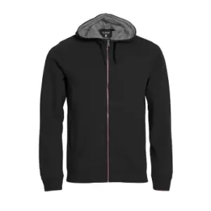 Image of Clique Mens Classic Full Zip Hoodie (XS) (Black)