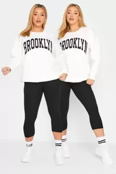 Image of 2 Pack Cropped Length Leggings