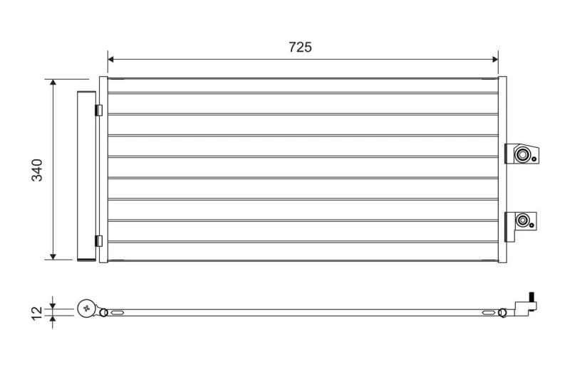 Image of Air conditioning condenser VALEO 822749