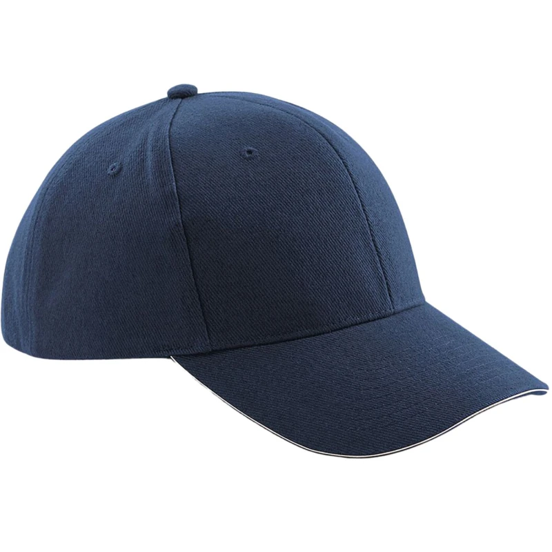 Image of Beechfield Beechfield Men Pro-Style Heavy Brushed Cotton Baseball Cap Headwear in Navy Navy One Size Male 5055747773705