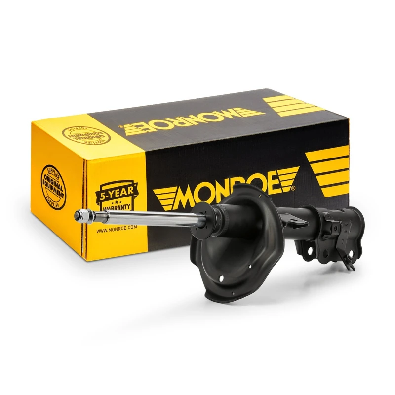Image of MONROE 72298 Shock absorber Gas Pressure, Twin-Tube, Suspension Strut, Bottom Clamp Shock Absorber (854)