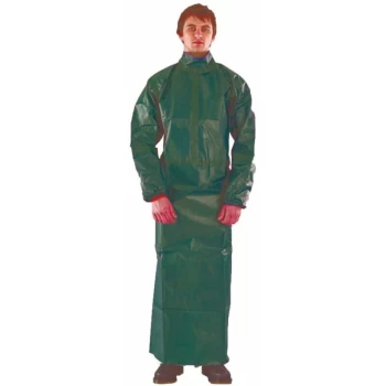 image of AlphaTec Microchem 4000 Model 215 Apron with Sleeves, Extra Large - Ansell