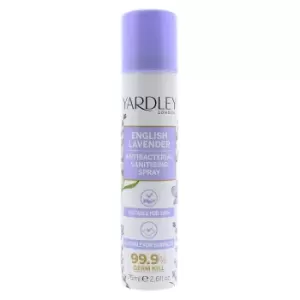 Image of Yardley English Lavender Antibacterial Sanitising Spray 75ml