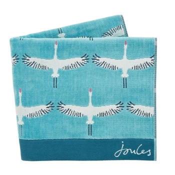 image of Joules Heron Geo Towel - Turquoise