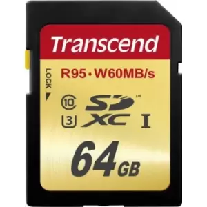 Image of Transcend Ultimate SDXC card 64GB Class 10, UHS-I, UHS-Class 3