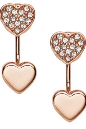 Image of Fossil Jewellery Heart Earrings JEWEL JF02282791