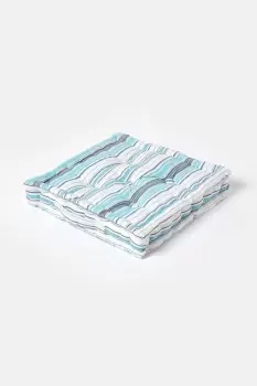 Image of Cotton New England Stripes- Floor Cushion