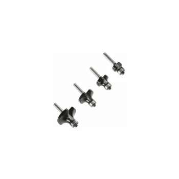 Image of Lumberjack - 4Pcs 1/4' Shank Round Over Beading Edging Router Bit Woodworking Tool Kits Set