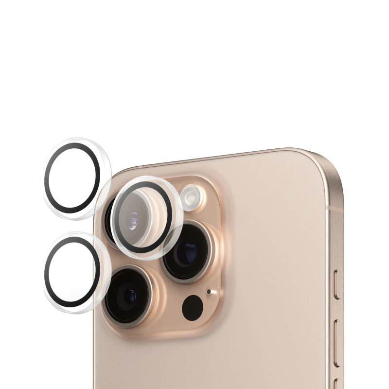 Image of PanzerGlass PanzerGlass Hoops Camera Lens Protector Transparent iPhone 16 Pro 16 Pro Max PANZER-1286