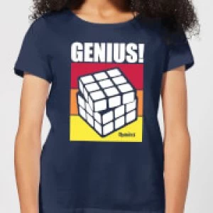 Image of Rubik's Genius Womens T-Shirt - Navy - L