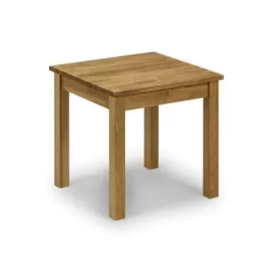 image of Julian Bowen Coxmor Solid Oak Square Dining Room Table 75cm