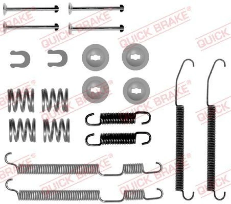 Image of QUICK BRAKE Brake shoe fitting kit QUICK BRAKE 105-0075