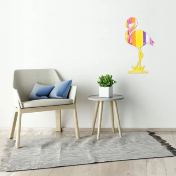 Image of Filamingo - Multicolor Multicolor Decorative Wooden Wall Accessory