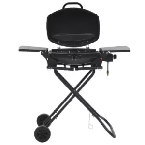 Image of Vidaxl Portable Gas BBQ Grill With Large Cooking Zone Black