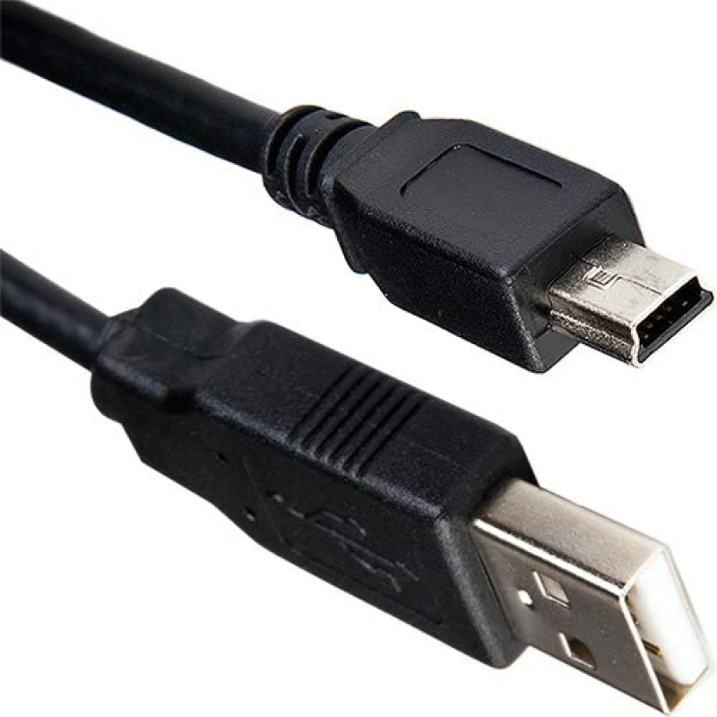 Image of Cablenet Cablenet 2m USB 2.0 Type A Male - USB Mini Type B Male Black PVC Cable 32-3078