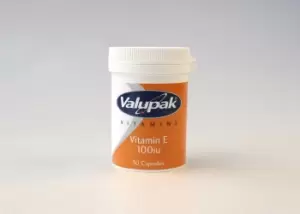 image of Valupak Vitamin E 100iU 30 Capsules