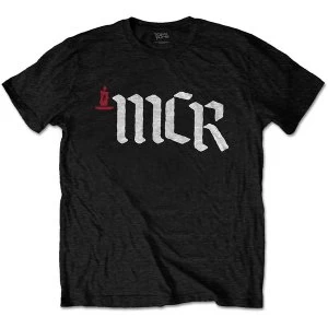 Image of My Chemical Romance - MCR Logo Unisex Large T-Shirt - Black